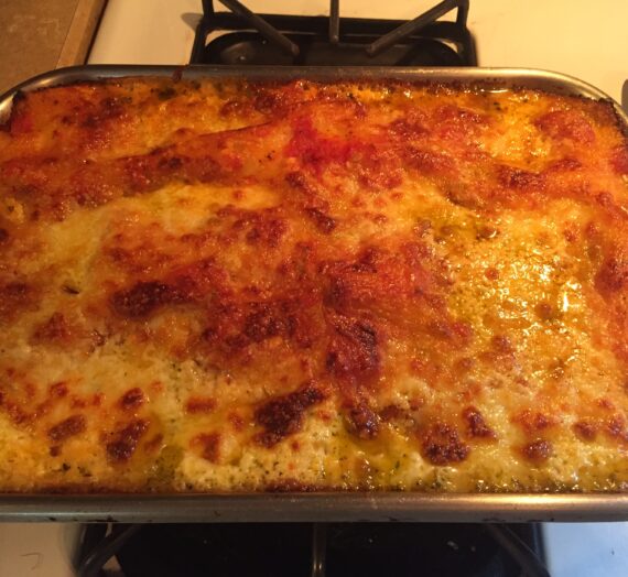 Chunky Marinara &Pesto Lasagna